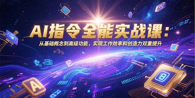 AI指令全能实战课:从基础概念到高级功能,实现工作效率和创造力双重提升网赚项目-副业赚钱-互联网创业-资源整合百读客
