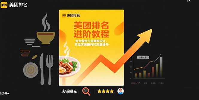 美团排名进阶教程：专为餐饮行业商家设计，实现店铺曝光和流量提升网赚项目-副业赚钱-互联网创业-资源整合百读客
