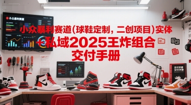 小众暴利赛道(球鞋定制,二创项目)实体+私域2025王炸组合 交付手册网赚项目-副业赚钱-互联网创业-资源整合百读客
