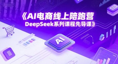 AI电商线上陪跑营，DeepSeek系列课程先导课网赚项目-副业赚钱-互联网创业-资源整合百读客