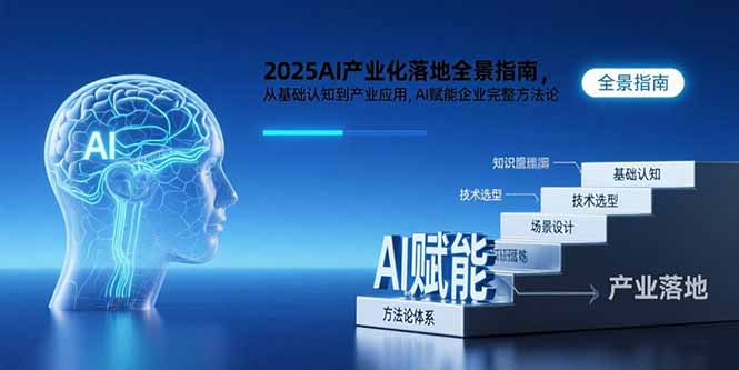 2025AI产业化落地全景指南,从基础认知到产业应用,AI赋能企业完整方法论网赚项目-副业赚钱-互联网创业-资源整合百读客