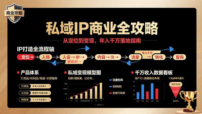 私域IP商业全攻略，从定位到变现，年入千万落地指南网赚项目-副业赚钱-互联网创业-资源整合百读客