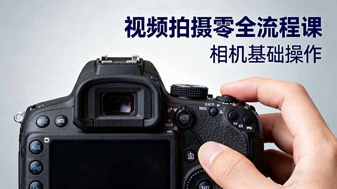 视频拍摄零全流程课：从相机基础操作到电影构图、光影布光、分镜头设计等网赚项目-副业赚钱-互联网创业-资源整合百读客