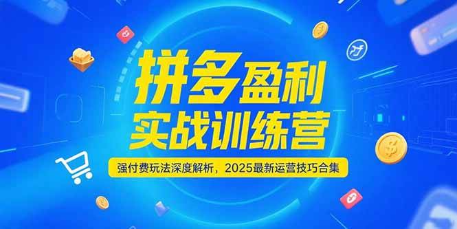 拼多多盈利实战训练营,强付费玩法深度解析,2025最新运营技巧合集网赚项目-副业赚钱-互联网创业-资源整合百读客