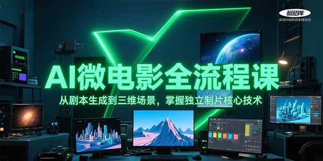 AI微电影全流程课,从剧本生成到三维场景,掌握独立制片核心技术网赚项目-副业赚钱-互联网创业-资源整合百读客