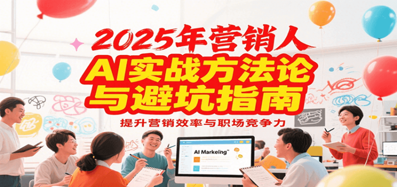 2025年营销实战方法论与避坑指南，利用AI提升营销效率与职场竞争力网赚项目-副业赚钱-互联网创业-资源整合百读客
