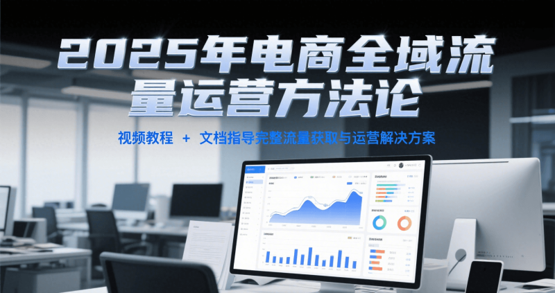 2025年电商全域流量运营方法论,视频教程+文档指导完整流量获取与运营解决方案网赚项目-副业赚钱-互联网创业-资源整合百读客
