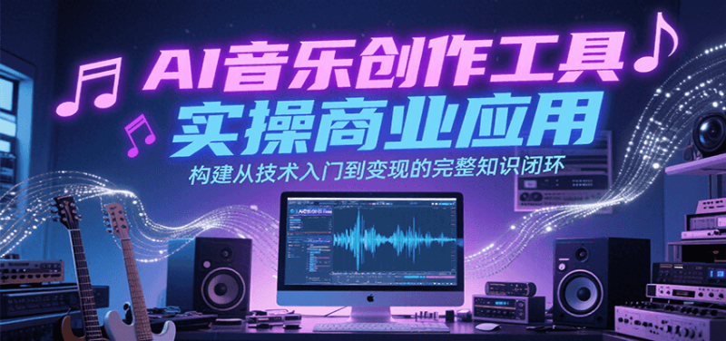AI音乐创作工具实操商业应用,构建从技术入门到变现的完整知识闭环网赚项目-副业赚钱-互联网创业-资源整合百读客