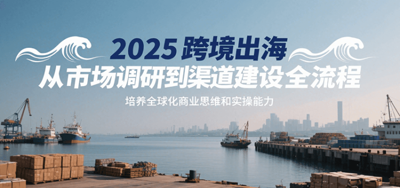 2025跨境出海从市场调研到渠道建设全流程,培养全球化商业思维和实操能力网赚项目-副业赚钱-互联网创业-资源整合百读客