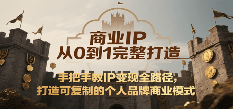 商业IP从0到1完整打造,手把手教IP变现全路径,打造可复制的个人品牌商业模式网赚项目-副业赚钱-互联网创业-资源整合百读客