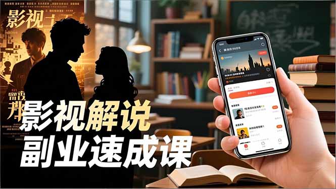 Tk影视解说副业速成课,软件安装、全流程实操、爆款预设,新手两周变现网赚项目-副业赚钱-互联网创业-资源整合百读客