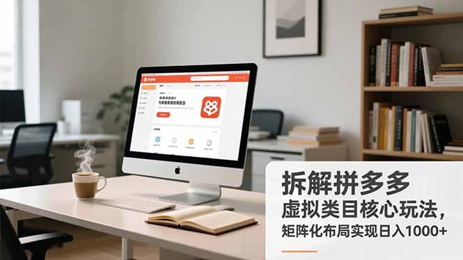 拆解拼多多虚拟类目核心玩法,矩阵化布局实现日入1000+网赚项目-副业赚钱-互联网创业-资源整合百读客