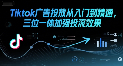 Tiktok广告投放从入门到精通，三位一体加强投流效果网赚项目-副业赚钱-互联网创业-资源整合百读客