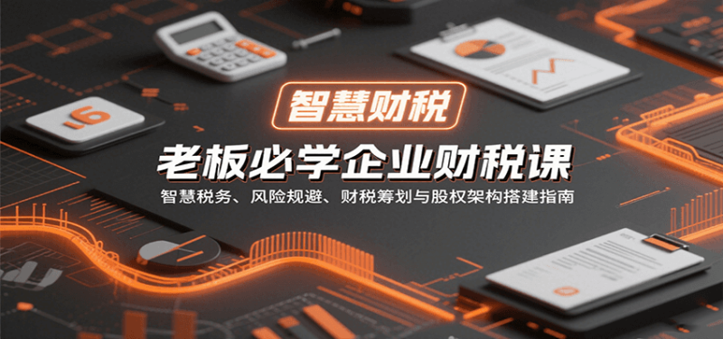 老板必学企业财税课:智慧税务、风险规避、财税筹划与股权架构搭建指南网赚项目-副业赚钱-互联网创业-资源整合百读客