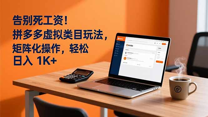 告别死工资！拼多多虚拟类目玩法，矩阵化操作，轻松日入 1K+网赚项目-副业赚钱-互联网创业-资源整合百读客