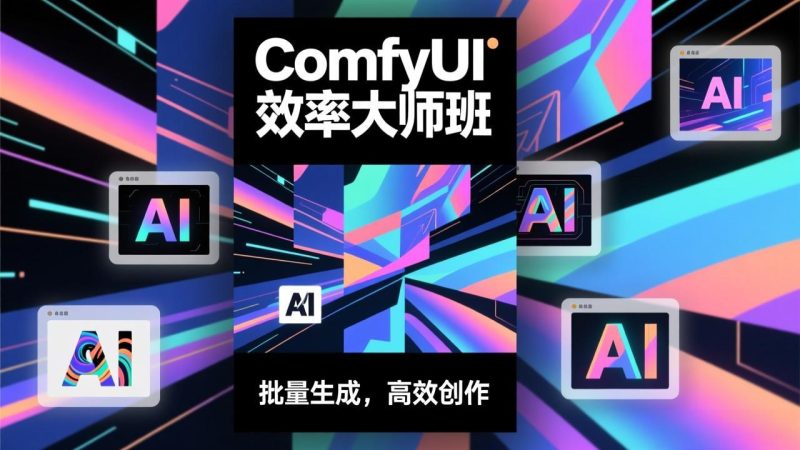 ComfyUI效率大师班:工作流搭建,批量生成,将个人AI出图效率提升5-10倍,月接单收入1-3万网赚项目-副业赚钱-互联网创业-资源整合百读客