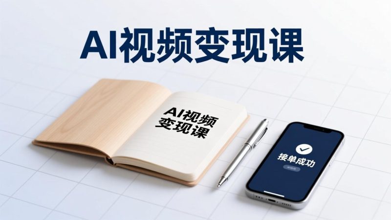 AI视频变现课，学完即可创作短片、接商单，实现副业增收，单项目报价可达千元网赚项目-副业赚钱-互联网创业-资源整合百读客