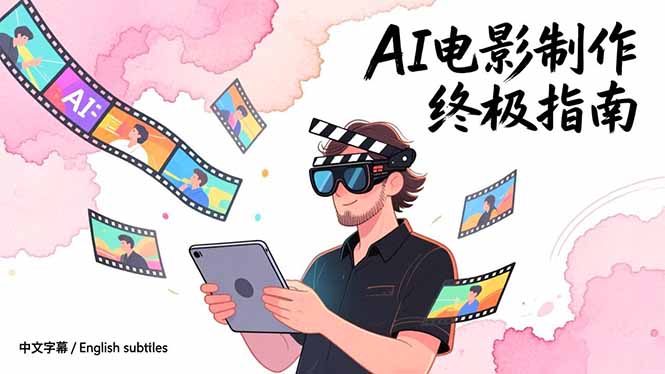 AI电影制作终极指南：从创意到成片，系统掌握智能影视全流程实战课（中英字幕）网赚项目-副业赚钱-互联网创业-资源整合百读客