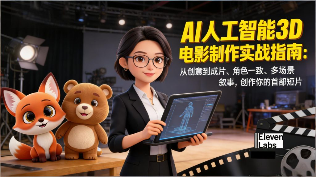 AI人工智能3D电影制作实战指南：从创意到成片、角色一致、多场景叙事，创作你的首部短片网赚项目-副业赚钱-互联网创业-资源整合百读客