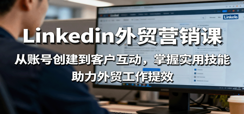 LinkedIn外贸营销课：从账号创建到客户互动，掌握实用技能，助力外贸工作提效网赚项目-副业赚钱-互联网创业-资源整合百读客