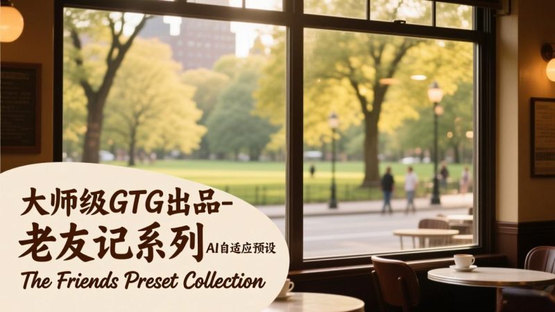 大师级GTG出品-老友记系列AI自适应预设The Friends Preset Collection网赚项目-副业赚钱-互联网创业-资源整合百读客
