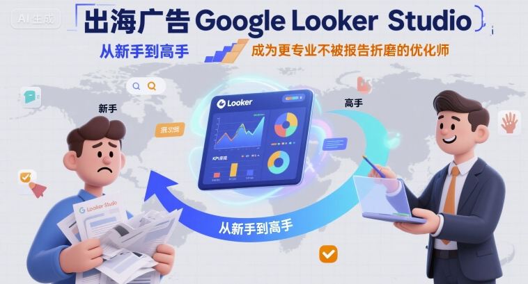 出海广告Google Looker Studio从新手到高手，成为更专业不被报告折磨的优化师网赚项目-副业赚钱-互联网创业-资源整合百读客