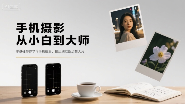 手机摄影从小白到大师,零基础带你学习手机摄影,拍出朋友圈点赞大片网赚项目-副业赚钱-互联网创业-资源整合百读客