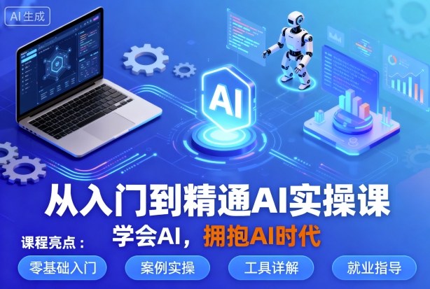 从入门到精通AI实操课,学会AI,拥抱AI时代网赚项目-副业赚钱-互联网创业-资源整合百读客