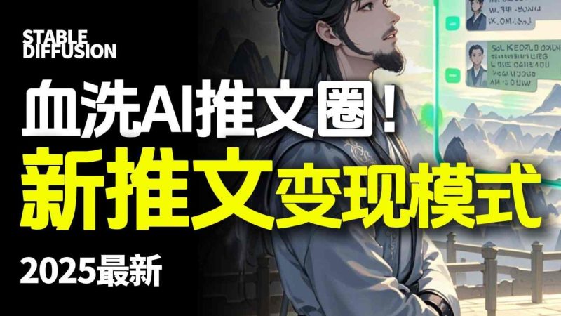 最新AI动态电影漫画小说推文，全流程实操教学，小白也能月入1W+网赚项目-副业赚钱-互联网创业-资源整合百读客
