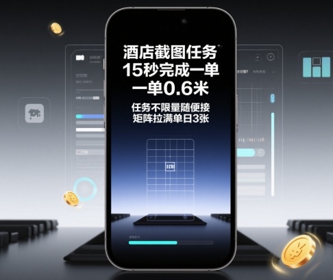 酒店截图任务,15秒完成一单,一单0.6米,任务不限量随便接,矩阵拉满单日3张网赚项目-副业赚钱-互联网创业-资源整合百读客