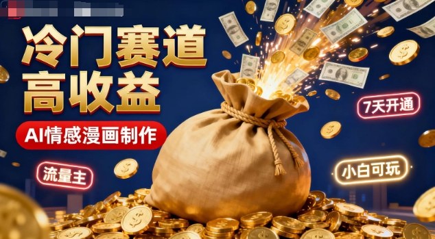 公众号冷门赛道,用AI做情感漫画,7天开通流量主,操作简单,小白可玩网赚项目-副业赚钱-互联网创业-资源整合百读客