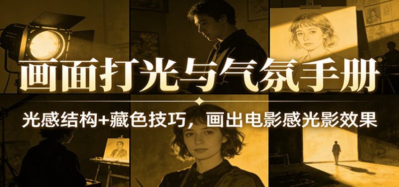 画面打光与气氛手册：光感结构+藏色技巧，画出电影感光影效果网赚项目-副业赚钱-互联网创业-资源整合百读客