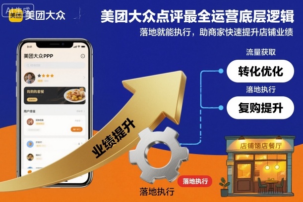 美团大众点评最全运营底层逻辑,落地就能执行,助商家快速提升店铺业绩网赚项目-副业赚钱-互联网创业-资源整合百读客