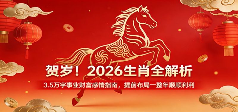 贺岁!2026生肖全解析,3.5万字事业财富感情指南,提前布局一整年顺顺利利网赚项目-副业赚钱-互联网创业-资源整合百读客