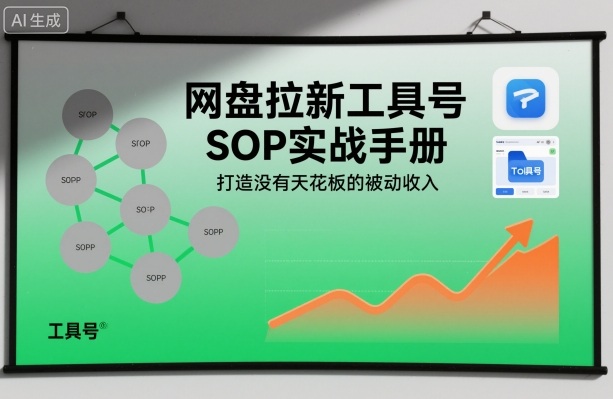 网盘拉新工具号SOP实战手册,打造没有天花板的被动收入网赚项目-副业赚钱-互联网创业-资源整合百读客