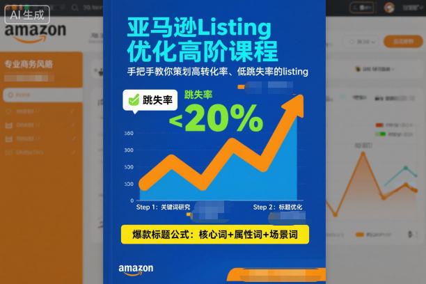 亚马逊Listing优化高阶课程，手把手教你策划高转化率、低跳失率的listing网赚项目-副业赚钱-互联网创业-资源整合百读客