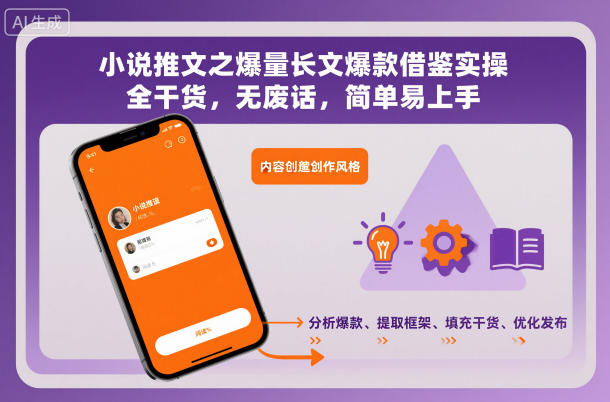 小说推文之爆量长文爆款借鉴实操,全干货,无废话,简单易上手网赚项目-副业赚钱-互联网创业-资源整合百读客