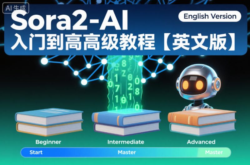 Sora2-AI入门到高级教程【英文版】网赚项目-副业赚钱-互联网创业-资源整合百读客