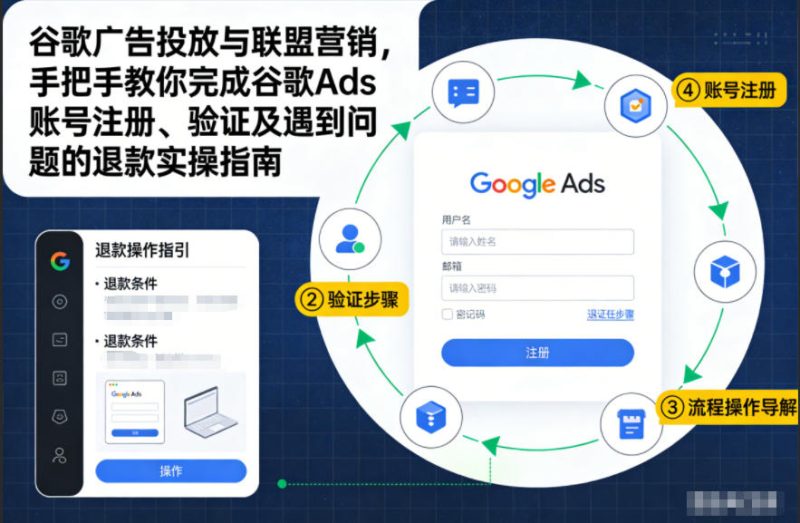 谷歌广告投放与联盟营销,手把手教你完成谷歌Ads账号注册、验证及遇到问题的退款实操指南网赚项目-副业赚钱-互联网创业-资源整合百读客