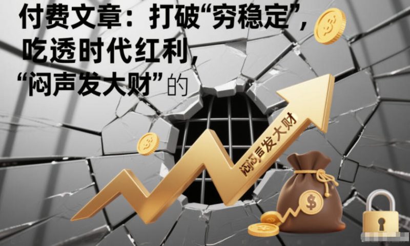 付费文章:打破“穷稳定”,吃透时代红利,“闷声发大财”的终极真谛网赚项目-副业赚钱-互联网创业-资源整合百读客