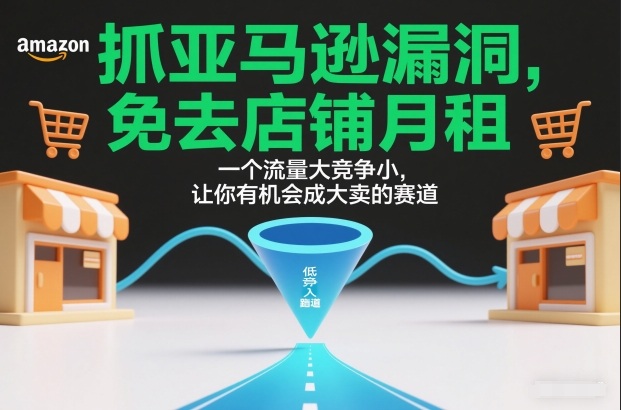抓亚马逊漏洞,免去店铺月租,一个流量大竞争小,让你有机会成大卖的赛道网赚项目-副业赚钱-互联网创业-资源整合百读客