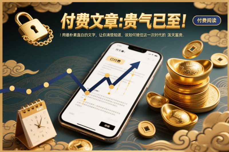 付费文章:贵气已至!用最朴素直白的文字,让你清楚知道,该如何接住这一次时代的泼天富贵网赚项目-副业赚钱-互联网创业-资源整合百读客