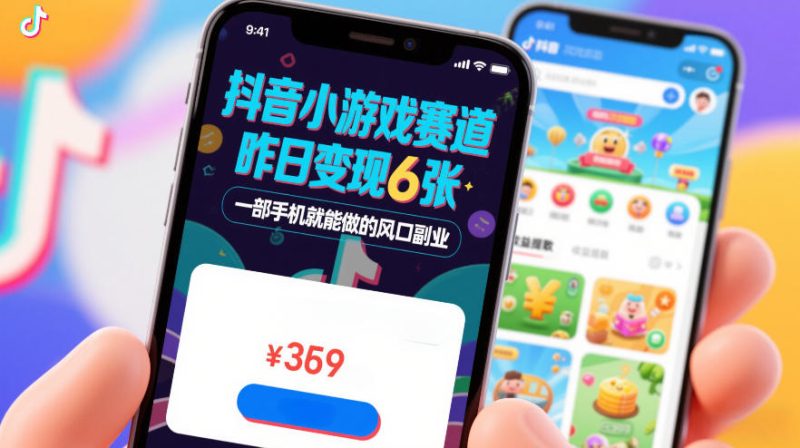 抖音小游戏赛道,昨日变现600+,零基础一部手机就能做的风口副业网赚项目-副业赚钱-互联网创业-资源整合百读客