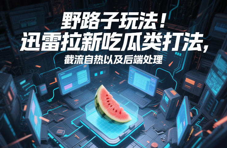 野路子玩法！迅雷拉新吃瓜类打法，截流自热以及后端处理网赚项目-副业赚钱-互联网创业-资源整合百读客