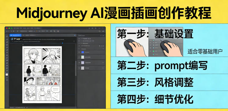 利用Midjourney AI人工智能轻松创作漫画插画教程,零基础创作完整漫画插画网赚项目-副业赚钱-互联网创业-资源整合百读客