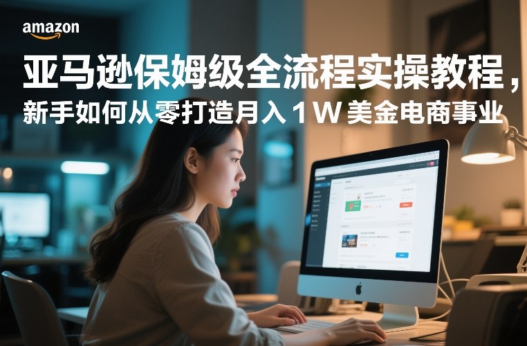 亚马逊保姆级全流程实操教程,新手如何从零打造月入1W美金电商事业网赚项目-副业赚钱-互联网创业-资源整合百读客