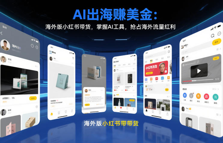 AI出海賺美金:海外版小红书带货,掌握AI工具,抢占海外流量红利(更新2026)网赚项目-副业赚钱-互联网创业-资源整合百读客