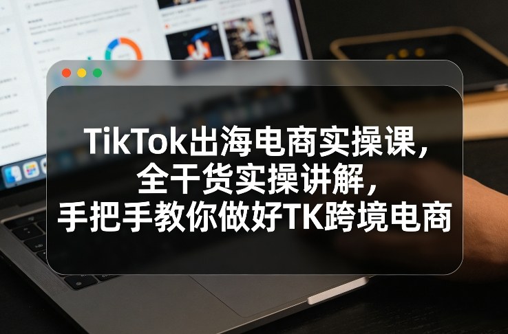 TikTok出海电商实操课，全干货实操讲解，手把手教你做好TK跨境电商网赚项目-副业赚钱-互联网创业-资源整合百读客