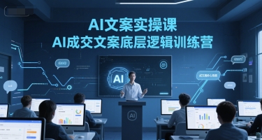AI文案实操课，AI成交文案底层逻辑训练营网赚项目-副业赚钱-互联网创业-资源整合百读客