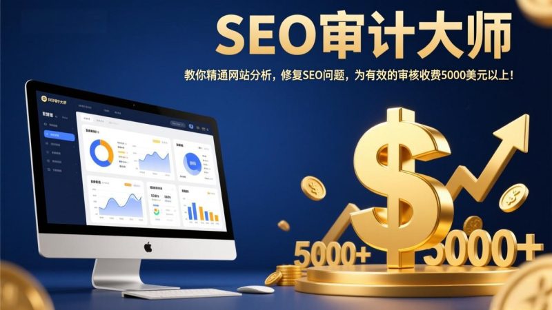 SEO审计大师:教你精通网站分析,修复SEO问题,为有效的审核收费5000美元以上!网赚项目-副业赚钱-互联网创业-资源整合百读客